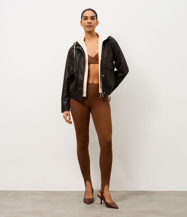 Pantalón Legging Deportiva en Microfibra con Pies