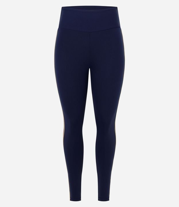 Pantalón Legging Deportiva en Microfibra con Recorte Contrastante 5