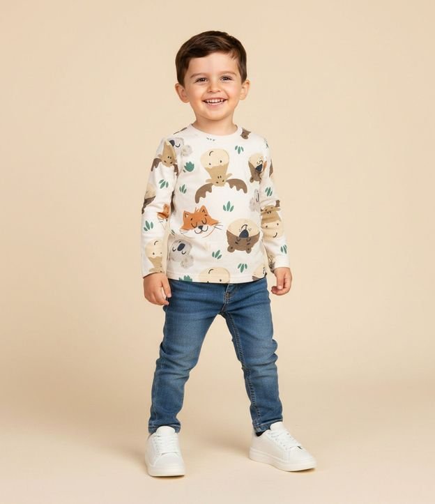 Remera Infantil con Estampa de Animales – Talle 1 a 5/6 años 1