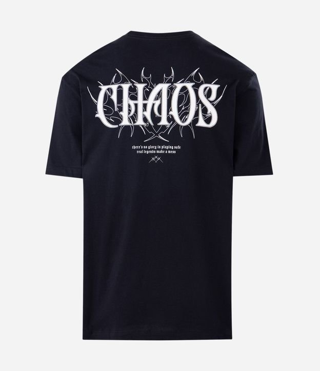 Remera Relaxed en Algodón con Estampado Tribal Chaos 6