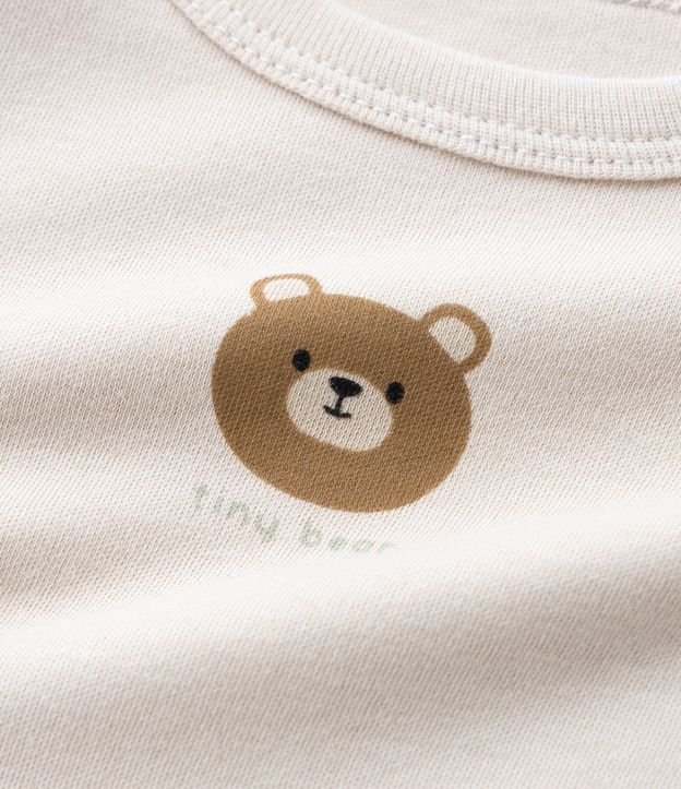 Kit 02 Bodies Infantil con Estampa de Oso – Talle 0 a 18 Meses 6