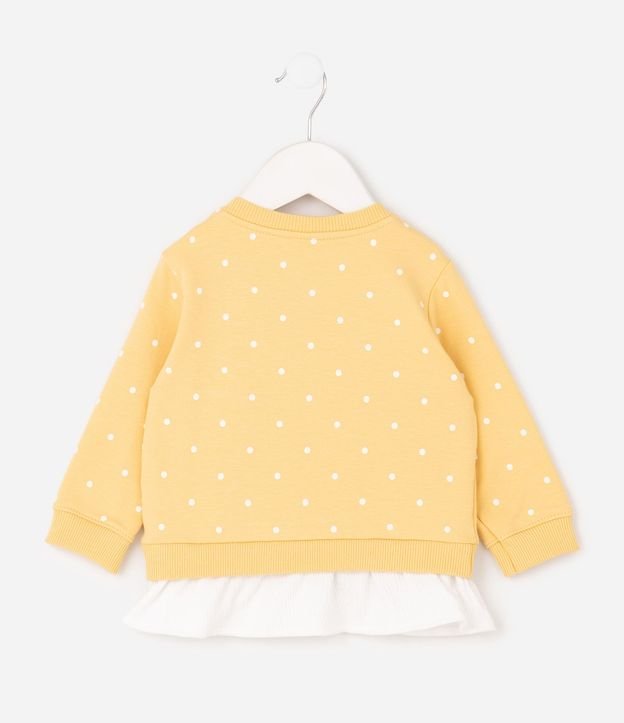Conjunto Infantil de Lunares con Abejas y Ruedo Sobrepuesto - Talle RN a 18 Meses 4
