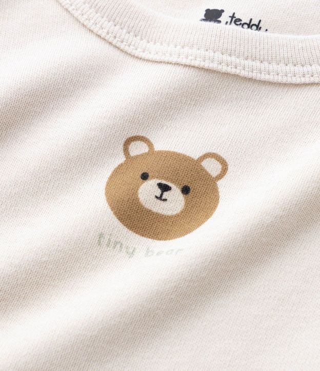 Kit 02 Bodies Infantil con Estampa de Oso – Talle 0 a 18 Meses 6