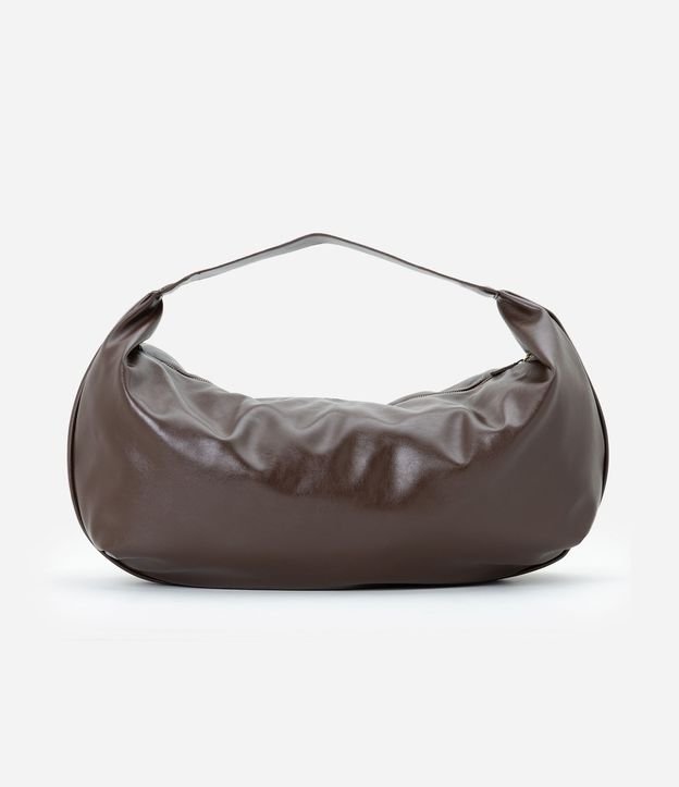 Cartera Hobo Glossy Grande en PU con Asa Ancha