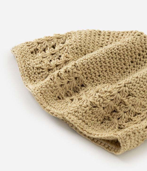 Gorro en Ganchillo con Detalle Contrastante Cutout 3