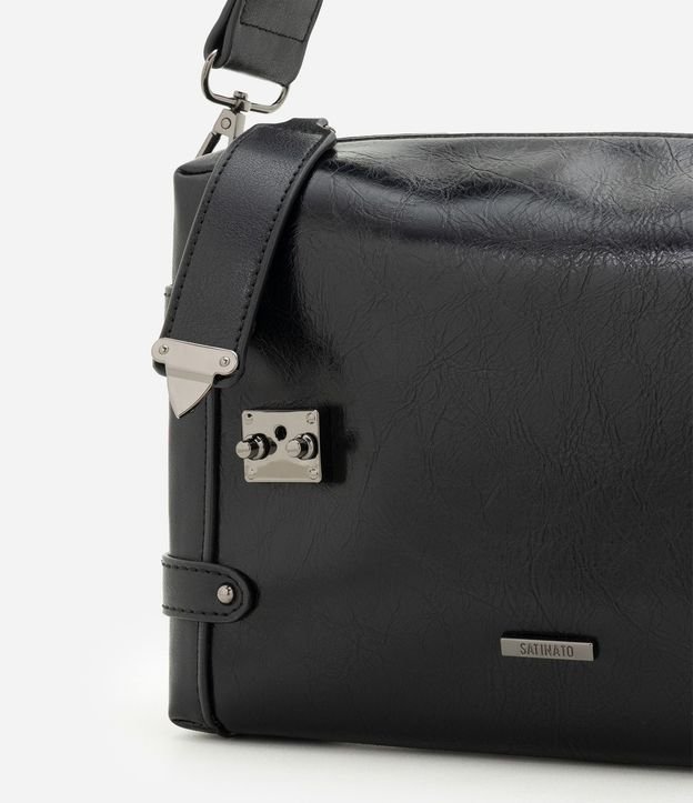 Cartera Shoulder Mediana en PU con Bretel Ancho 4