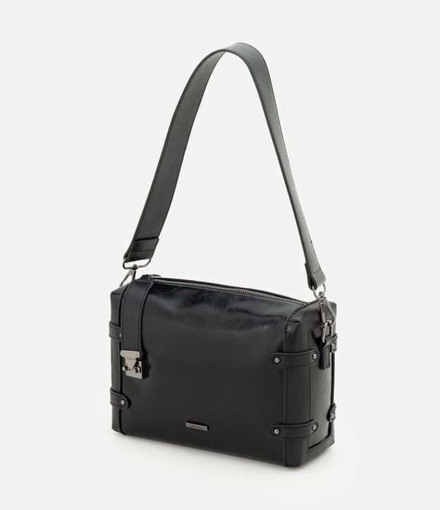 Cartera Shoulder Mediana en PU con Bretel Ancho 5