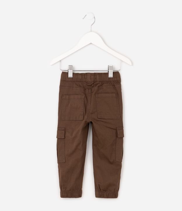 Pantalón Jogger Infantil en Sarga con Bolsillos Cargo - Talle 1 a 6 años 3