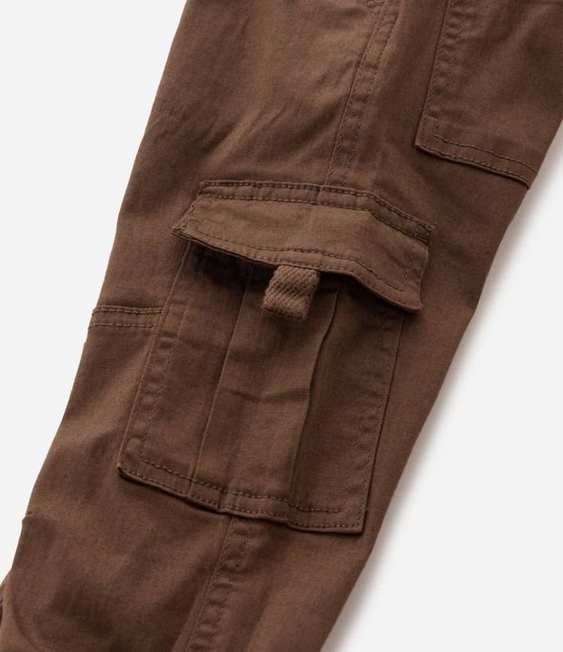 Pantalón Jogger Infantil en Sarga con Bolsillos Cargo - Talle 1 a 6 años 4
