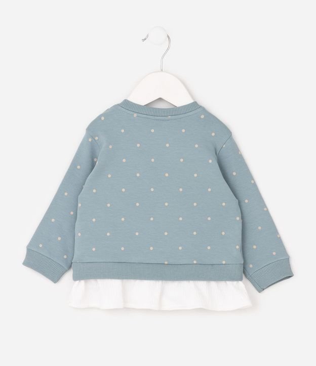 Buzo Infantil en de Lunares y Bordado de Margaritas – Talle 0 a 18 Meses 3