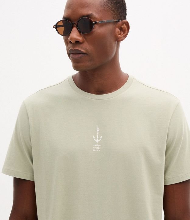 Remera Regular en Algodón con Estampado Náutica Áncora 4