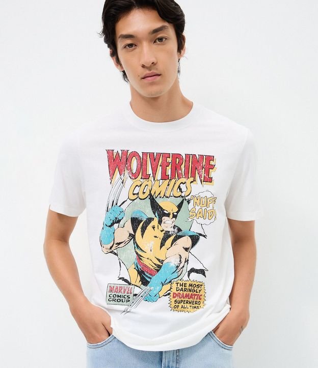 Remera Manga Corta en Algodón Wolverine Comics 1