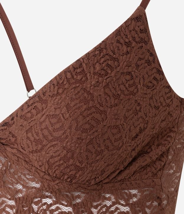 Blusa Musculosa en Encaje Texturizada con Breteles Finos 8