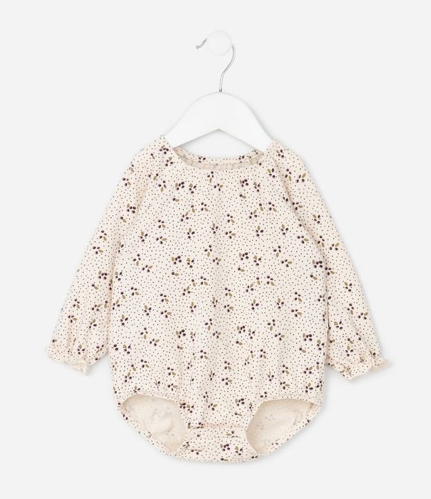 Body Infantil Anarruga Floral Liberty – Talle 0 a 18 Meses 2