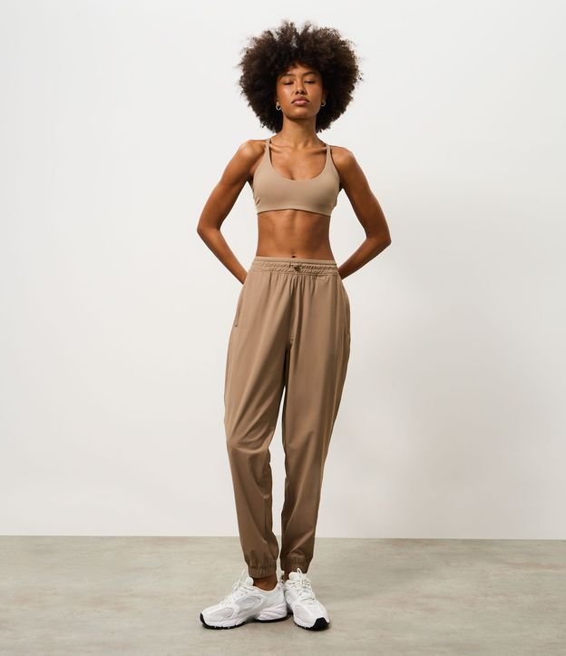 Pantalón Jogger Deportiva en Microfibra con Ajuste no cintura 1