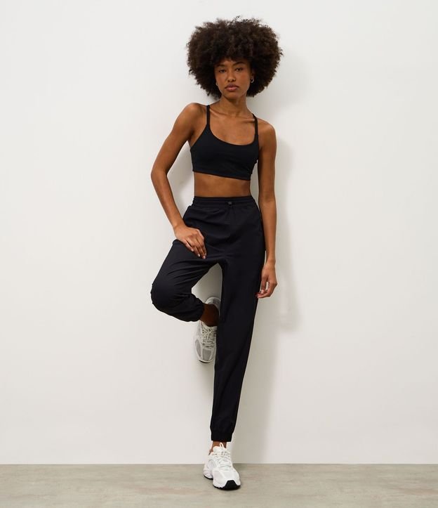 Pantalón Jogger Deportiva en Microfibra con Ajuste no cintura 1