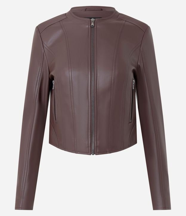 Campera Básica en Pu con Cierre Track 5