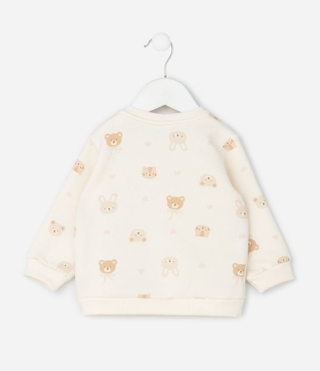 Saco Infantil con Estampado Corazones y Osos – Talle 0 a 18 Meses 3
