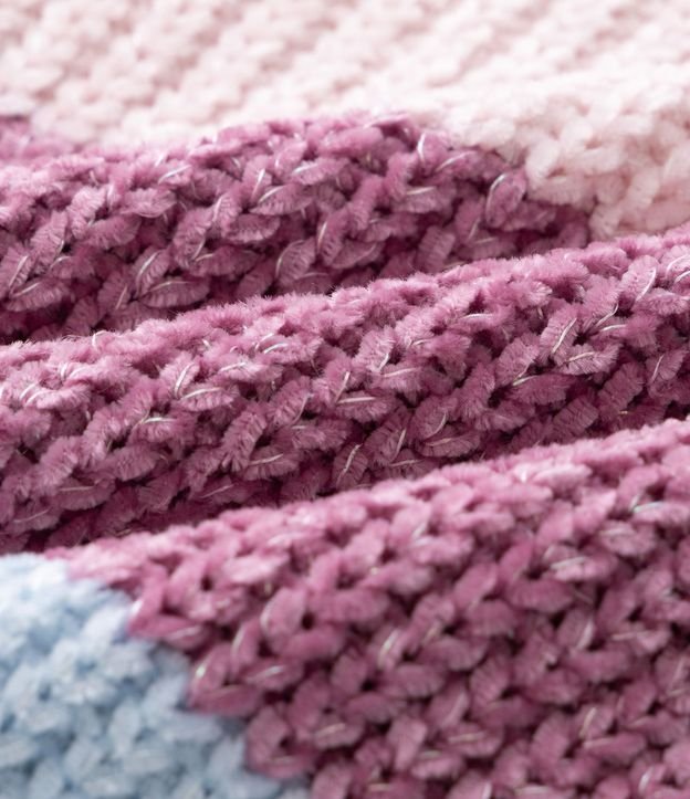 Suéter Infantil en Chenille Rectilínea con Rayas – Talle 1 a 6 años 4