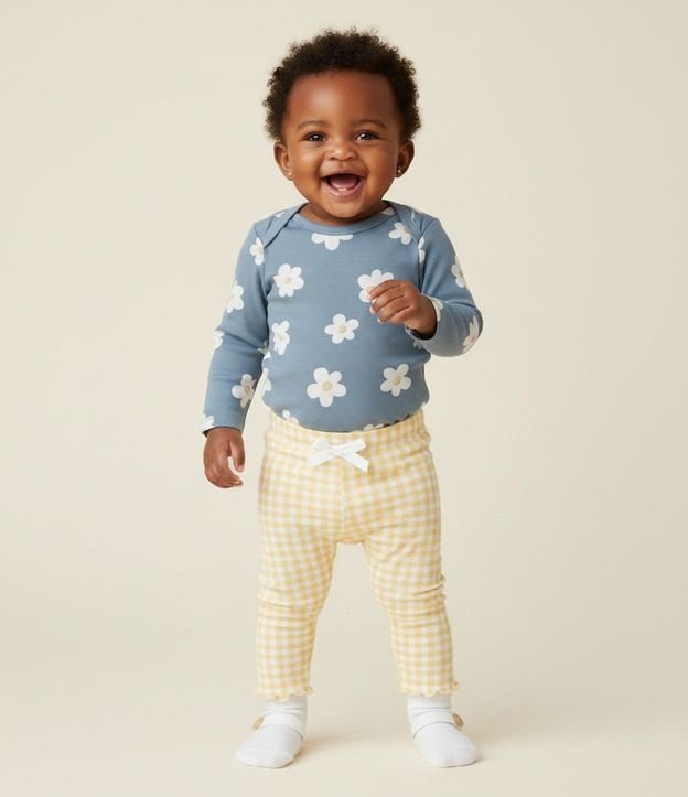 Body Infantil Manga Larga con Estampa Floral Bold – Talle 0 a 18 Meses 2