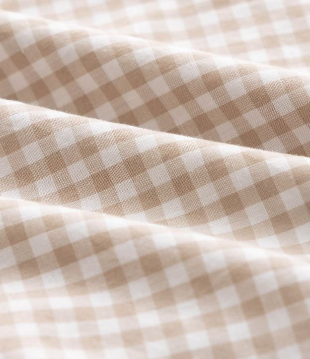 Camisa Infantil en Franela de Cuadros y Bordado Osito - Talle 1 a 6 años 4
