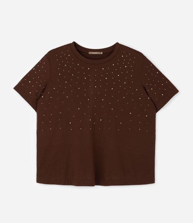 Remera con Brillos Salpicados Curve & Plus Size 4