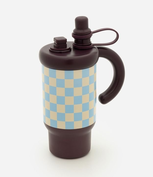Vaso Térmico con Estampa de Cuadros 750ml 1