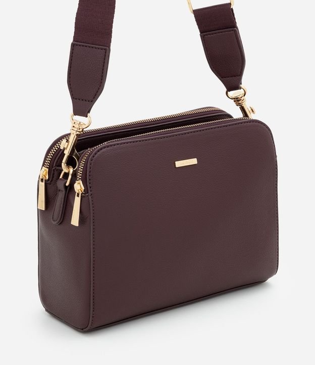 Cartera Transversal Mediana en PU con Asa Ajustable