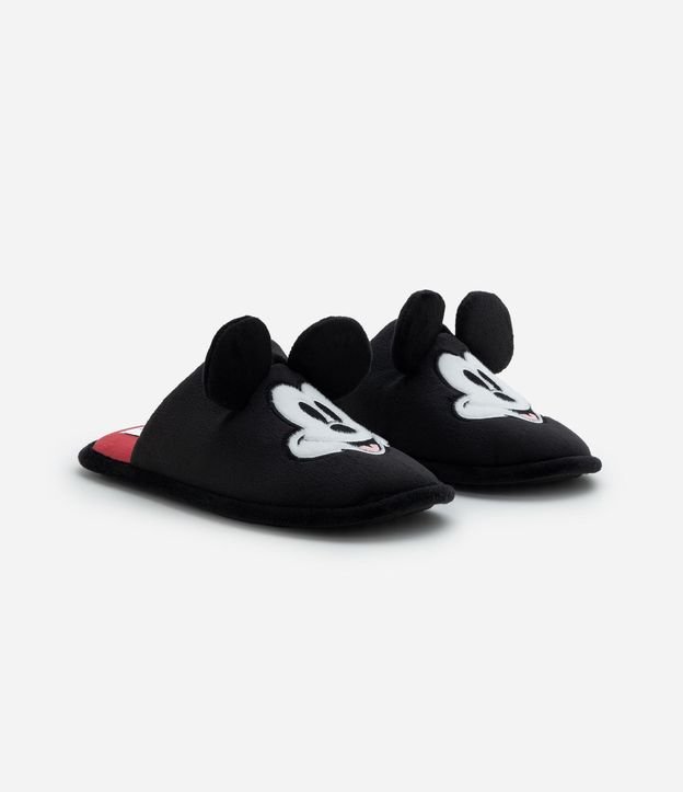 Pantufla Abierta con Bordado Mickey Mouse y Orejitas 3