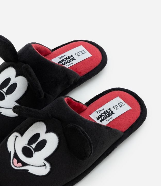 Pantufla Abierta con Bordado Mickey Mouse y Orejitas 4