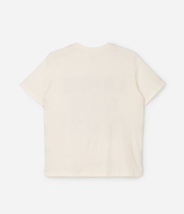 Remera Alargada con Estampa Lettering Curve & Plus Size 5
