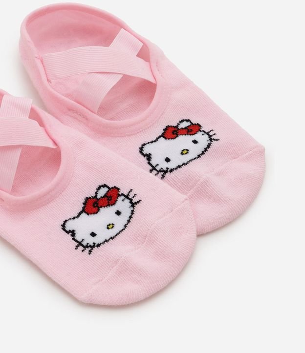 Media Ballet Antideslizante  Hello Kitty con Tiras Cruzadas 7