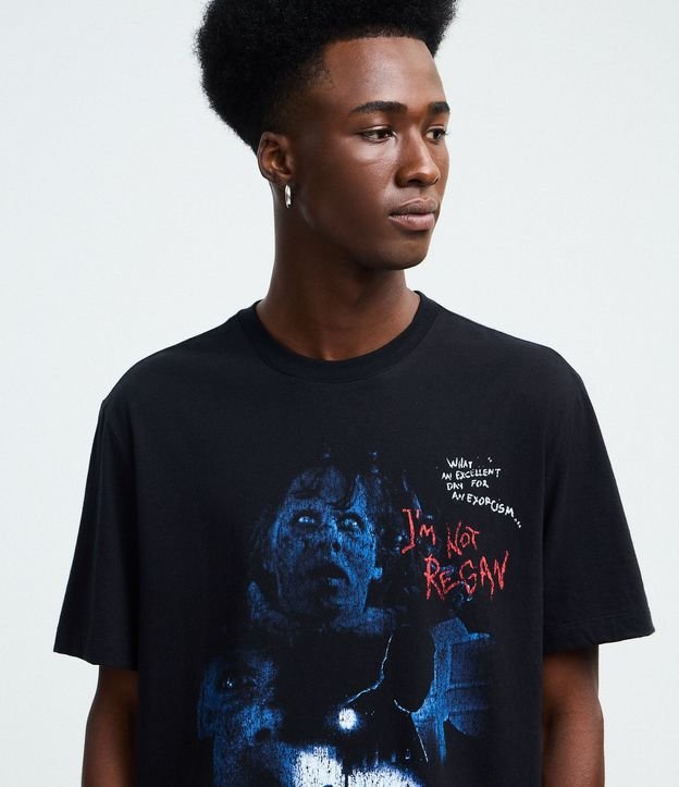 Remera Manga Corta en Algodón con Estampa de El Exorcista 4