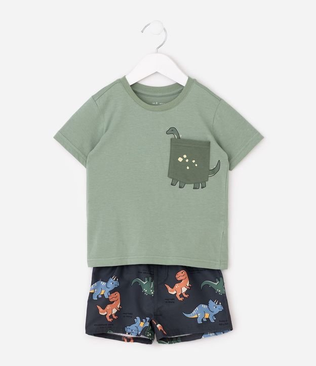 Conjunto Infantil con Estampa de Dinosaurios – Talle 1 a 6 años 2