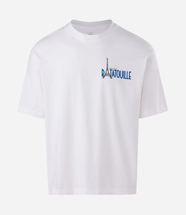 Remera Boxy Manga Corta en Algodón Estampado Ratatouille 5
