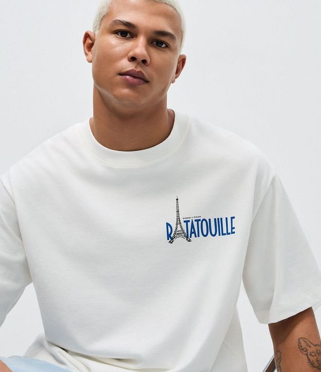 Remera Boxy Manga Corta en Algodón Estampado Ratatouille 4