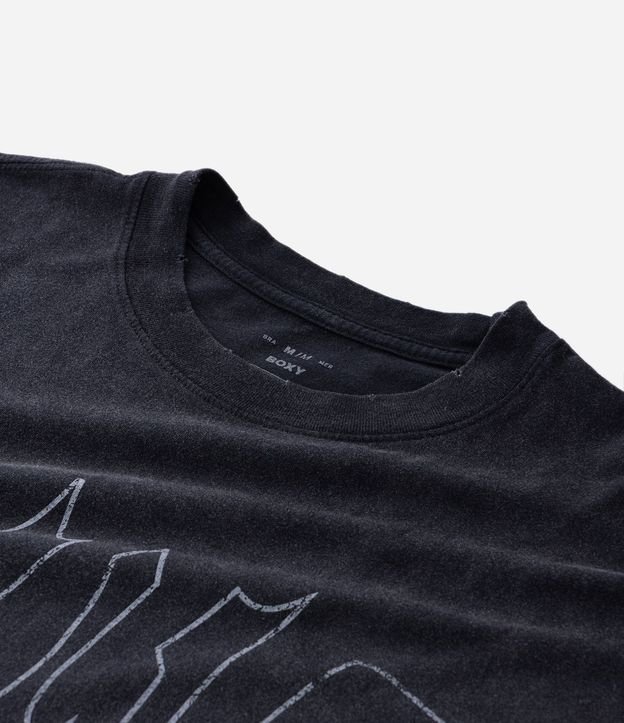Remera Boxy Manga Corta en Algodón con Lettering Guilt 9