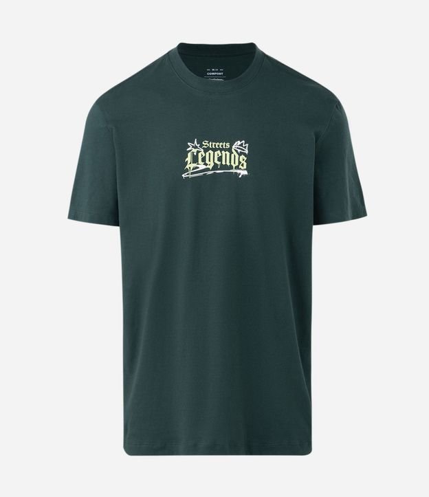 Remera Comfort en Algodón Manga Corta con Estampa de las Tortugas Ninja