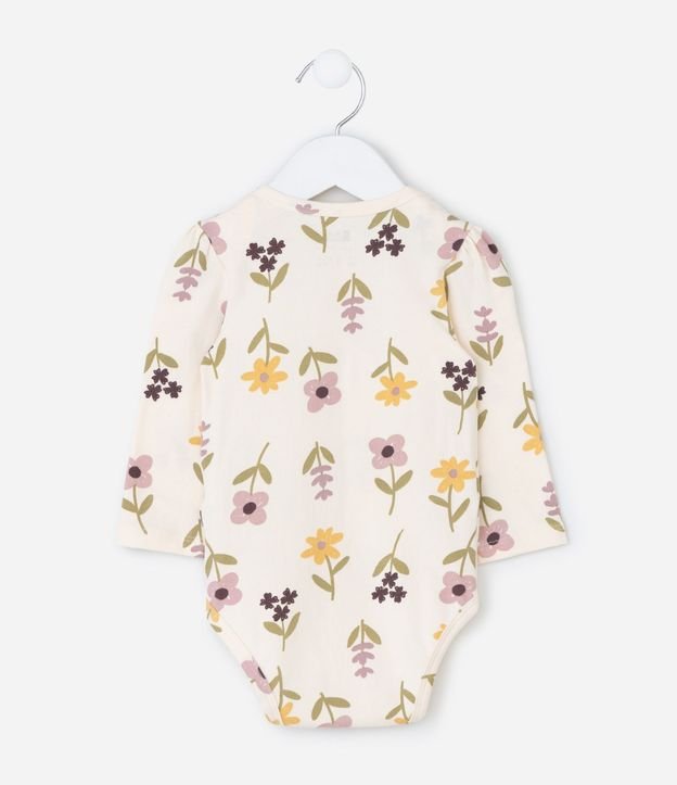 Body Infantil con Estampa Floral – Talle 0 a 18 Meses 3