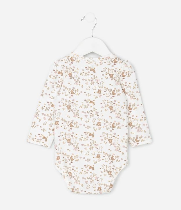 Body Infantil con Estampado de Animales y Flores – Talle RN a 18 Meses 3