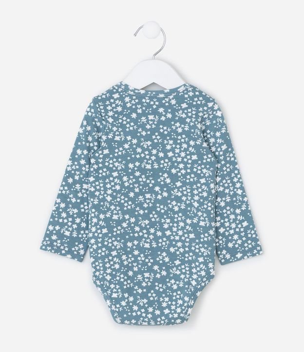 Body Infantil Manga Larga con Estampado Floral Liberty – Talle 0 a 18 Meses 3