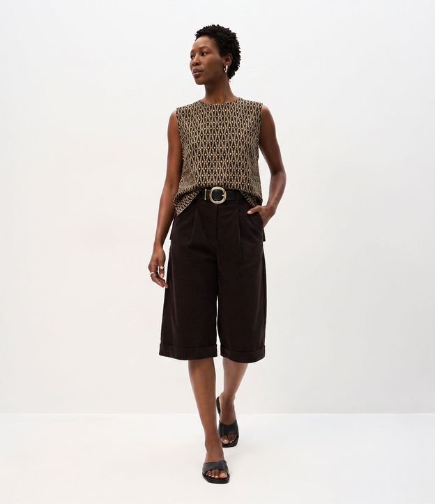 Blusa en Viscosa con Estampa Geométrica 2