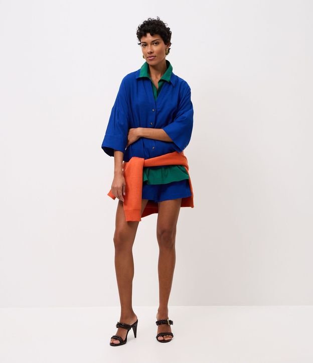 Short en Viscolino con Cintura Elástica 4