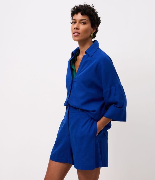 Short en Viscolino con Cintura Elástica 5