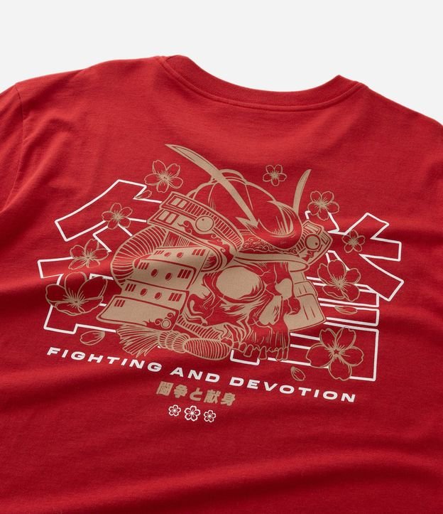 Remera Comfort Manga Corta en Algodón con Estampa y Lettering Fighting 8