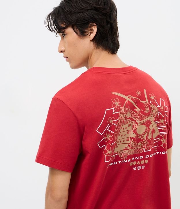 Remera Comfort Manga Corta en Algodón con Estampa y Lettering Fighting 4