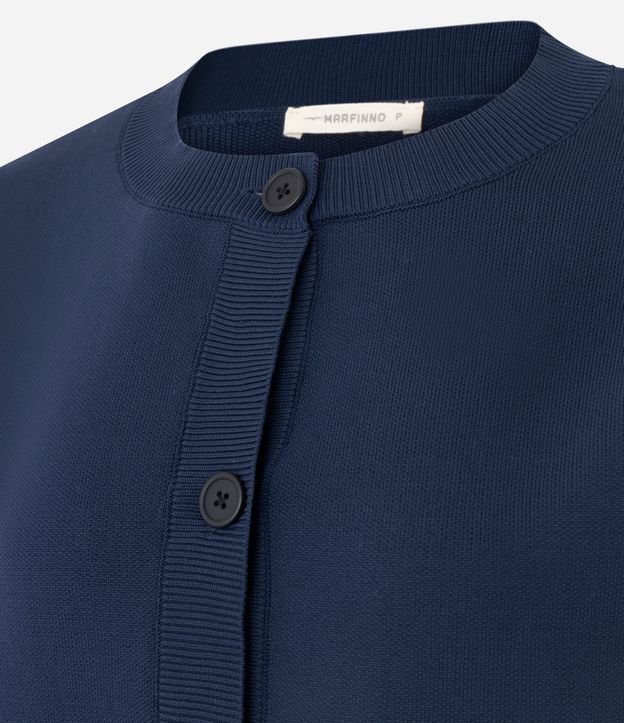Cardigan Over en Punto con Botones y Puños Ajustados 7