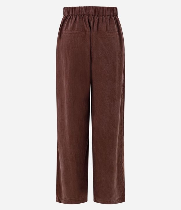 Pantalón Wide Leg en Liocel con Cintura Elástica 8