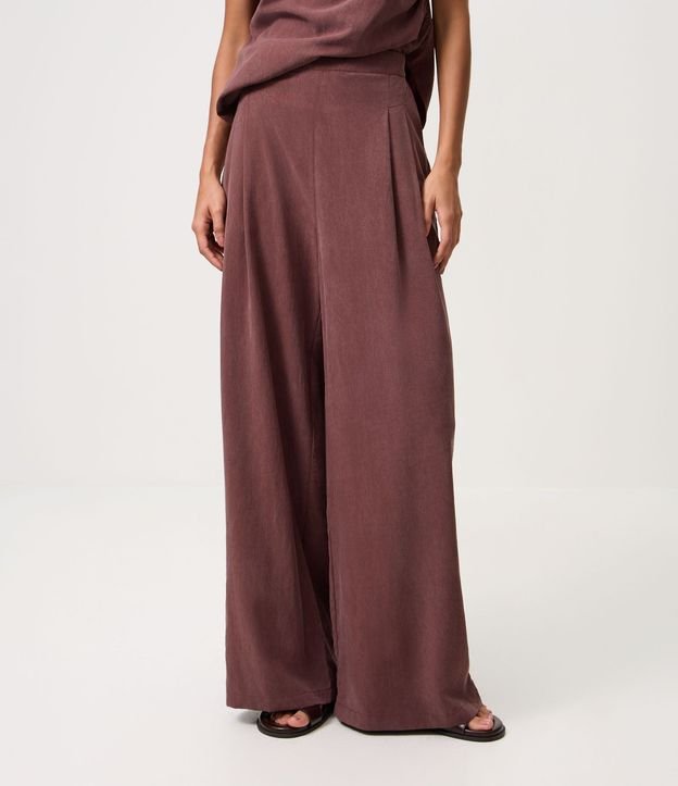 Pantalón Wide Leg en Liocel con Cintura Elástica 3