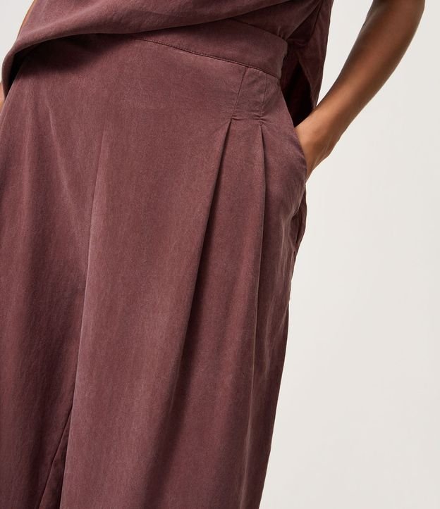 Pantalón Wide Leg en Liocel con Cintura Elástica 4